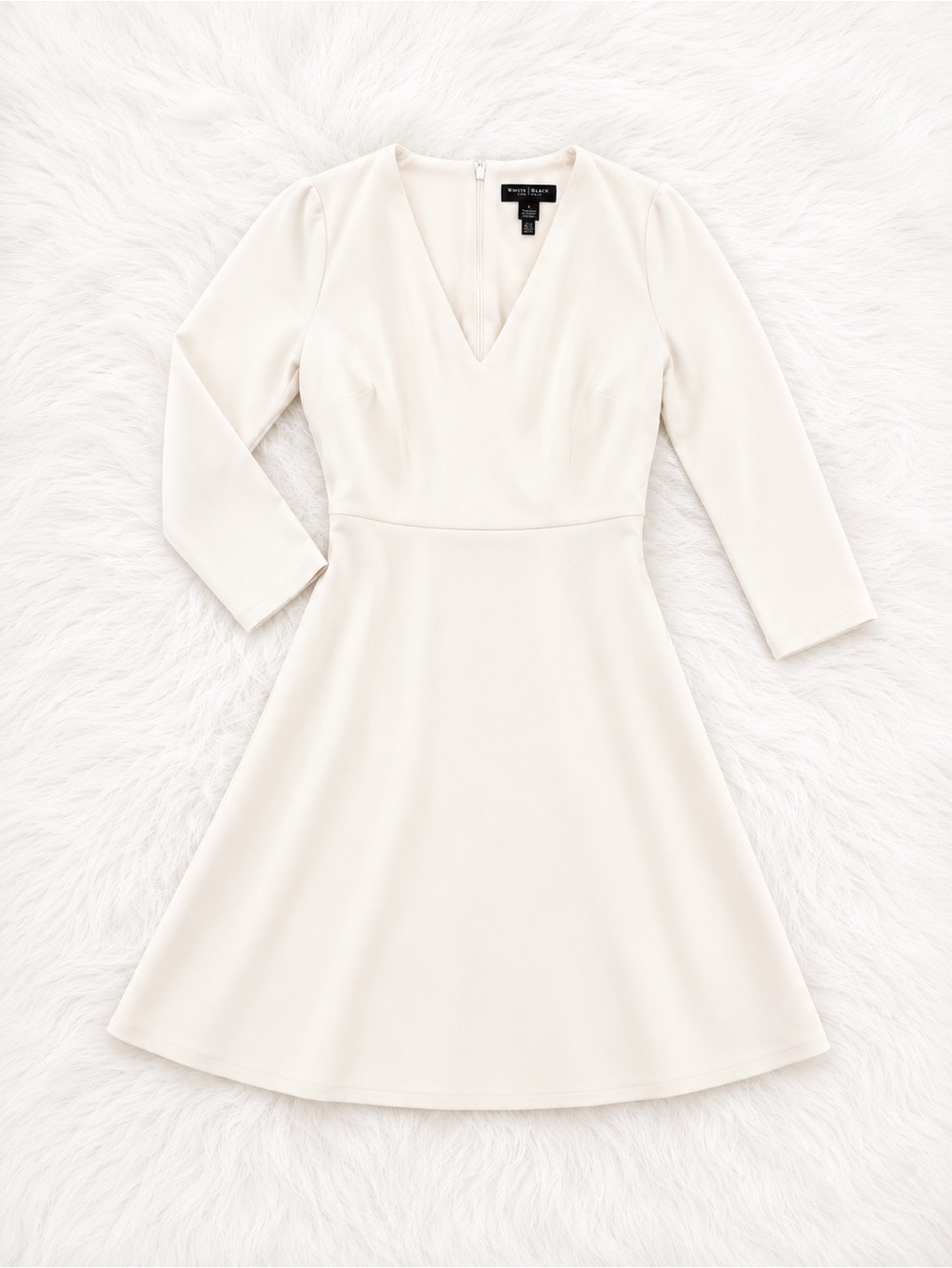 NWT Maggy London Horn Fit & Flare Dress Size 4 Elegant Minimalist Cocktail Dress
